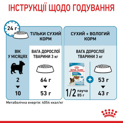 Сухий корм для цуценят дрібних порід Royal Canin X-Small Puppy 1,2 кг + 300 г у подарунок (домашня птиця) Сухий корм для цуценят дрібних порід Royal Canin X-Small Puppy 1,2 кг + 300 г у подарунок (домашня птиця)