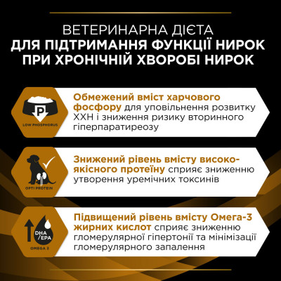 Сухий корм для собак, при захворюваннях нирок Pro Plan Veterinary Diets NF Renal Function 1,5 кг Сухий корм для собак, при захворюваннях нирок Pro Plan Veterinary Diets NF Renal Function 1,5 кг