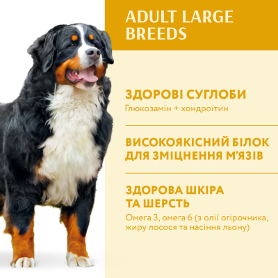 Сухий корм для дорослих собак великих порід Optimeal 4 кг (курка)