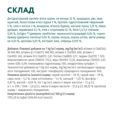 Сухий корм для дорослих собак великих порід Optimeal 4 кг (курка)