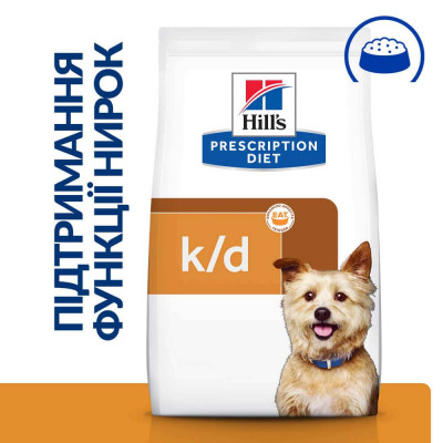 Сухий корм для собак Hill's Prescription Diet k/d 12 кг - курка Сухий корм для собак Hill's Prescription Diet k/d 12 кг - курка