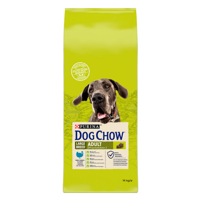 Сухий корм для дорослих собак великих порід Dog Chow Adult Large Breed Turkey 14 кг (індичка)