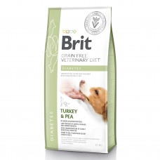 Сухий корм для собак, при цукровому діабеті Brit GF Veterinary Diet Dog Diabetes 12 кг (індичка)