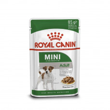 Вологий корм для дорослих собак дрібних порід Royal Canin Mini Adult pouch 85 г (домашня птиця)