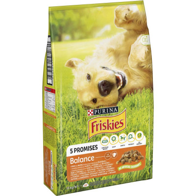 Сухий корм для дорослих собак Friskies Balans 10 кг (курка та овочі) Сухий корм для дорослих собак Friskies Balans 10 кг (курка та овочі)