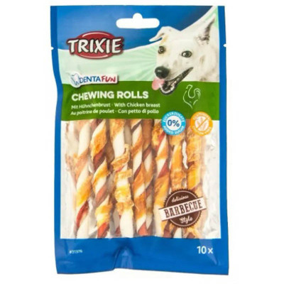 Ласощі для собак Trixie Паличка для чищення зубів Denta Fun 12 см, 80 г / 10 шт. (барбекю)