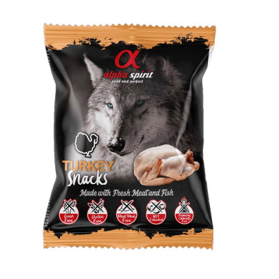 Ласощі для собак Alpha Spirit Dog Snacks Turkey, 50 г