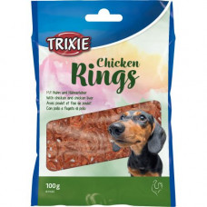 Ласощі для собак Trixie «Chicken Rings», 100 г (курка)