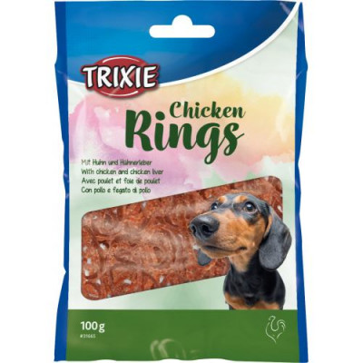 Ласощі для собак Trixie «Chicken Rings», 100 г (курка)