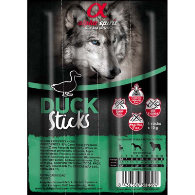 Ласощі для собак Alpha Spirit Dog Sticks Duck, 160 г