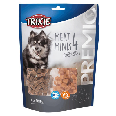 Ласощі для собак Trixie PREMIO Meat Minis 4 x 100 г (курка, качка, яловичина, баранина)