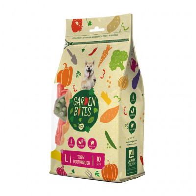 Веганські ласощі для собак Duvo+ у вигляді зубної щітки, L 10 см / 50 г (24 шт)