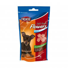 Ласощі для собак Trixie «Flowers» 75 г (курка та ягня)