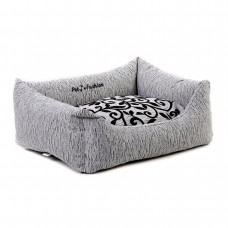 Лежак Pet Fashion «Жасмин» 60 см / 50 см / 19 см (сірий) - dgs