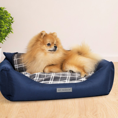 Лежак Pet Fashion «Prime» 66 x 52 x 24 см (синій) - dgs