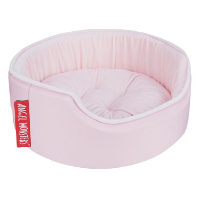 Лежак Puppy Angel «Angel Monsters» d=35 см, h=18 см (рожевий) - dgs