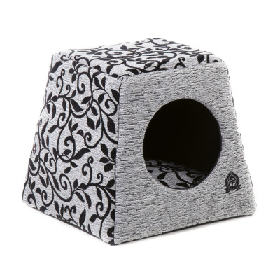Будиночок-трансформер Pet Fashion «Оскар» 36 см / 36 см / 24 см (сірий) - dgs