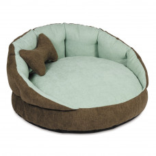 Лежак Pet Fashion «Шарм» 63 x 63 x 30 см (коричневий)