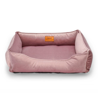 Лежак для собак Dreamer Harley and Cho Velur Pudra» розмір S 60 x 45 см (рожевий) - dgs