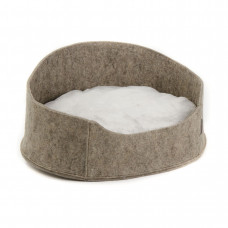 Лежак Pet Fashion «Балі» 22 см / 37 см / 48 см (коричневий) - dgs