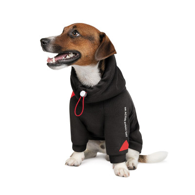 Худі для собак Pet Fashion «Snoodie» S-M (чорний)