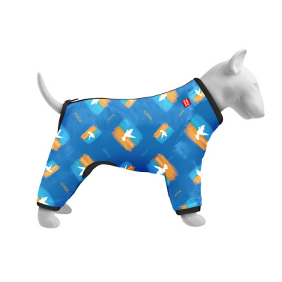 Дощовик для собак WAUDOG Clothes малюнок «Прапор» S 35 Дощовик для собак WAUDOG Clothes малюнок «Прапор» S 35