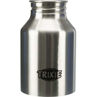 Бутылка дорожная Trixie с миской 300 мл (чёрная, синяя)