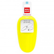 Поїлка-насадка на пляшку WAUDOG Silicone 16,5 х 9 см (жовта)