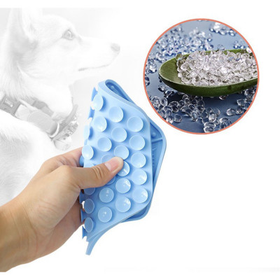 Килимок-годівниця силіконова WahoPet licky mat 200 мл, 18,5 х 15,5 см (синій)