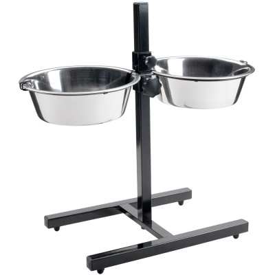 Стійка з мисками для собак Hunter 2 х 1,8 л / 21 см, h = 40 см