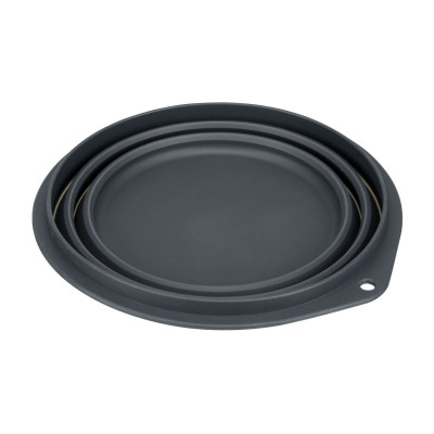 Миска силіконова Trixie складна 2 л / 22 см (червона, сіра)