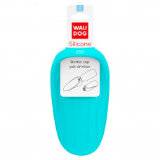 Поїлка-насадка на пляшку WAUDOG Silicone 16,5 х 9 см (блакитна)