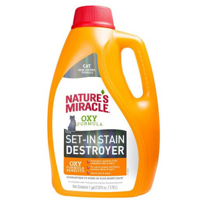 Знищувач плям і запахів котів Nature's Miracle «Set-In Stain Destroyer з формулою активного кисню Oxy Formula» 3,7 л