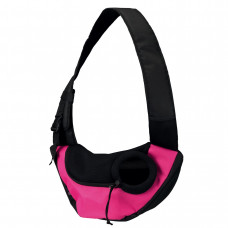 Сумка-переноска для собак та котів вагою до 5 кг Trixie «Sling Front Carrier» 50 x 25 x 18 см (рожева)