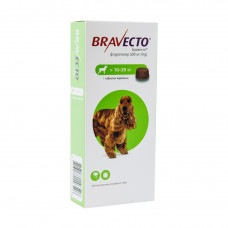 Таблетки для собак MSD Animal Health «Bravecto» (Бравекто) від 10 до 20 кг, 1 таблетка (від зовнішніх паразитів)