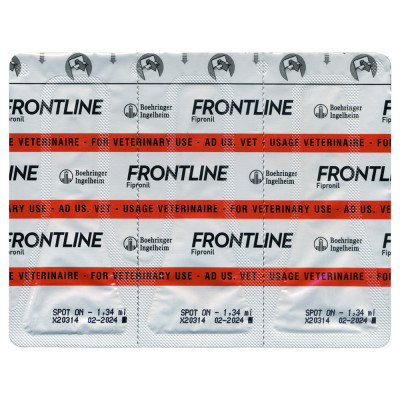 Капли на холку для собак Boehringer Ingelheim (Merial) «Frontline» СПОТ Он от 10 до 20 кг, 3 пипетки (от внешних паразитов) Капли на холку для собак Boehringer Ingelheim (Merial) «Frontline» СПОТ Он от 10 до 20 кг, 3 пипетки (от внешних паразитов)