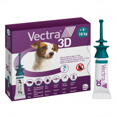 Краплі на холку для собак Ceva «Vectra 3D» (Вектра 3D) від 4 до 10 кг, 1 піпетка (від зовнішніх паразитів)