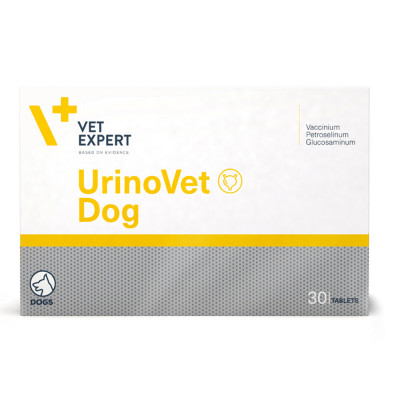 Харчова добавка VetExpert UrinoVet Dog для підтримки функцій сечової системи у собак 30 капсул (для сечової системи)