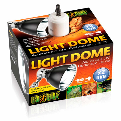 Плафон для лампы Exo Terra «Light Dome» с алюминиевым отражателем E27, d=14 см