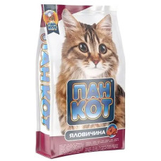 Сухий корм для котів Пан Кот Яловичина, 10 кг